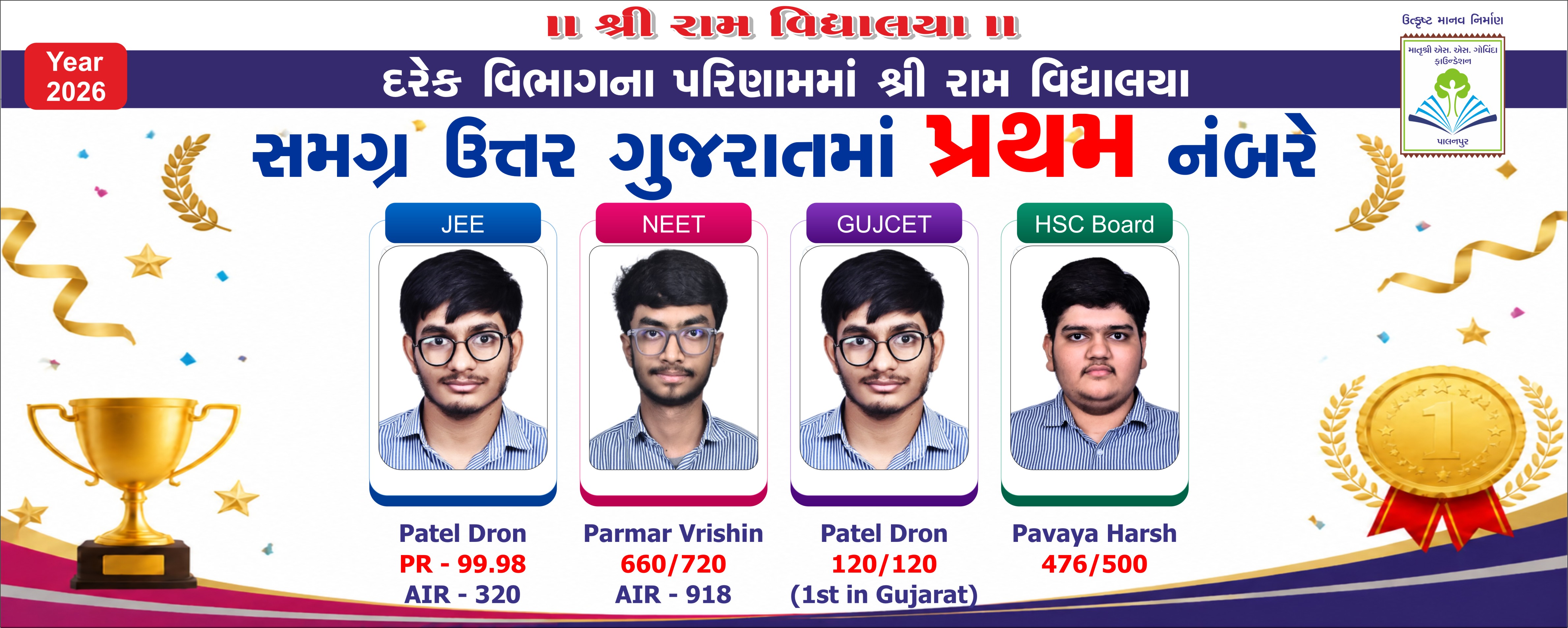Shree Ram Vidhyalaya — Govinda Foundation Palanpur